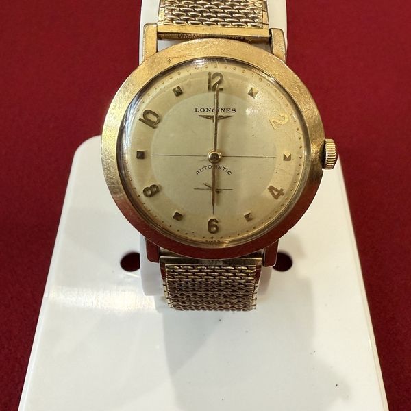 Vintage Longines Men's Automatic Watch 10k Gold Filled - Circa 1950â s ...