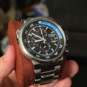 CITIZEN × BEAMS 1984 CHRONO SILVER Citizen Beams 1984 Special Order Silver Chronograph Eco-Drive from
