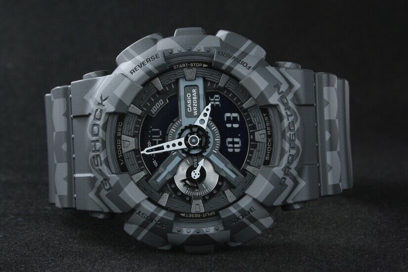 Casio G Shock Black Tribal Pattern Series GA 110TP 1A WatchCharts