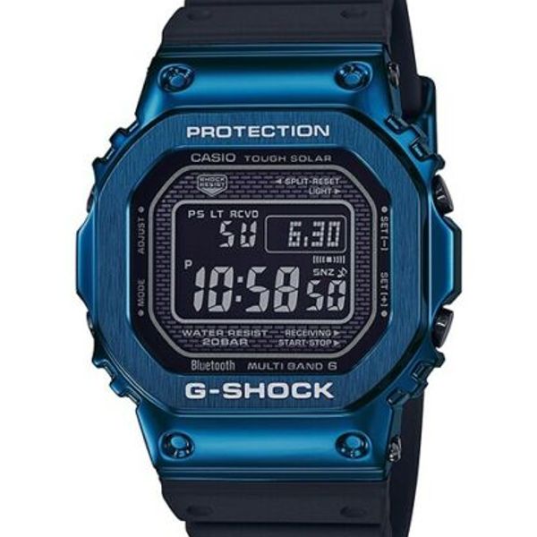 Casio G-Schock Standard Digital Bluetooth Blue SS Watch - GMW-B5000G-2 ...