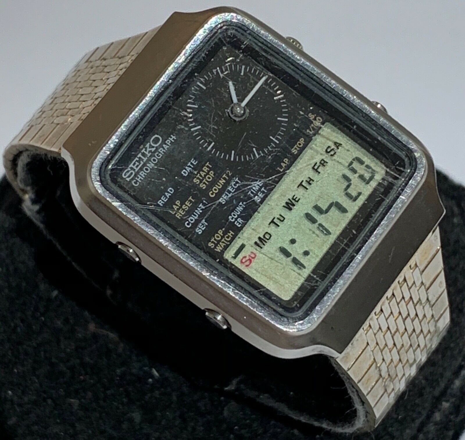 Rare Vintage Seiko Chronograph Digital Analog H127-5000 As Is | WatchCharts