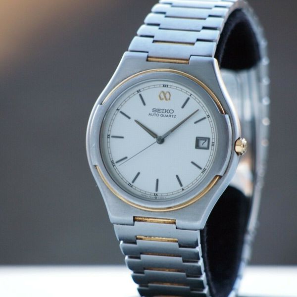 Rare Seiko Auto quartz Date watch, cal. 7M12-7A00, in great looking ...