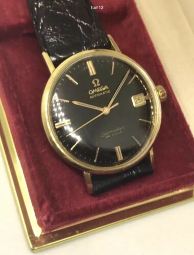 omega seamaster deville black