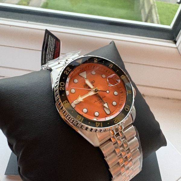 Orologio Seiko 5 Sports Automatico Uomo – Modello SSK005K1 – Quadrante Arancione – Cinturino In Acciaio - 2
