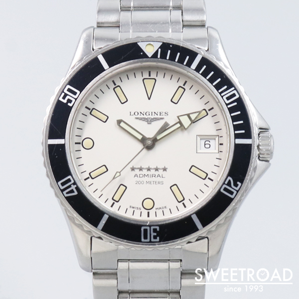 Kawasaki store [Longines] Admiral/200M Diver/Ivory/Ref.L3.502.4