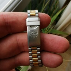 Men's TAG Heuer 38mm 2000 Solid 18K Yellow Gold Watch with Silver