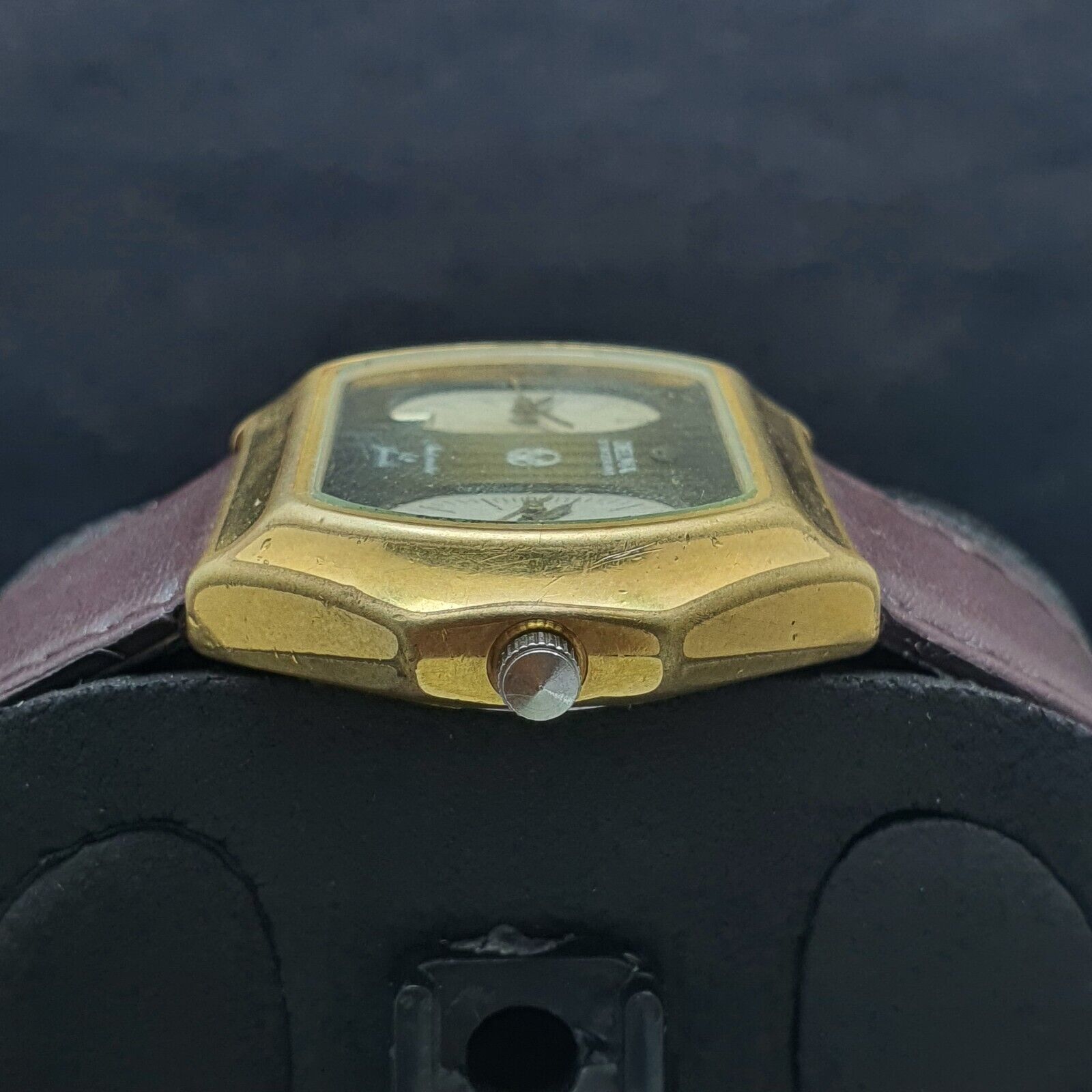 Raro Orologio da Uomo Vintage Delma Of Switzerland Dual Time 42
