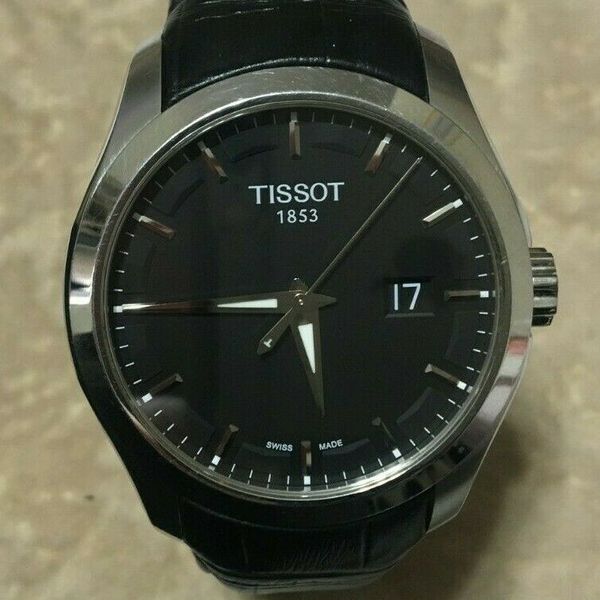 Tissot couturier T035410A QUARTZ 40mm blac swiss made | WatchCharts ...