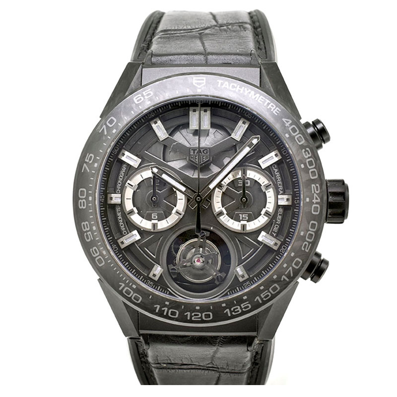 TAG Heuer Carrera Calibre Heuer 02T 45 Chronograph Tourbillon Carbon (CAR5A8P) Market Price 