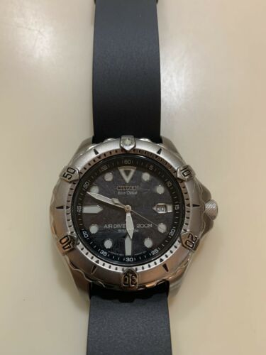 citizen eco drive air diver's 200m titanium