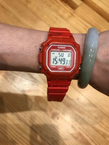 casio vintage red