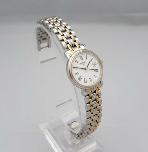 TISSOT T825/925 LADIES 1853 WATCH WHITE DIAL DATE GOLD