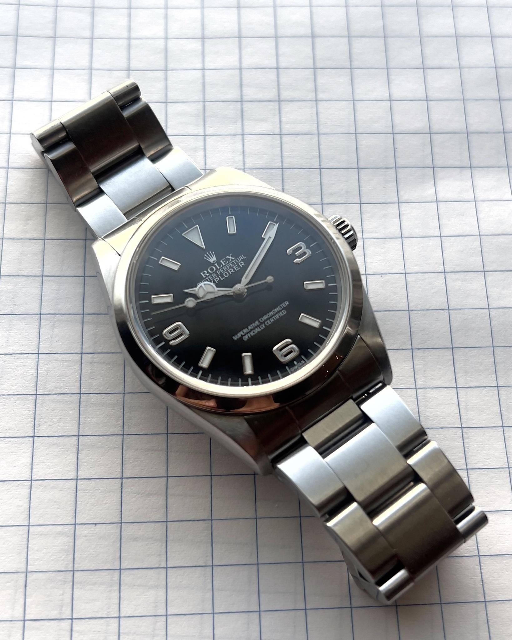 WTS Rolex Explorer ref. 14270 Swiss Only from 1997 with RSC card