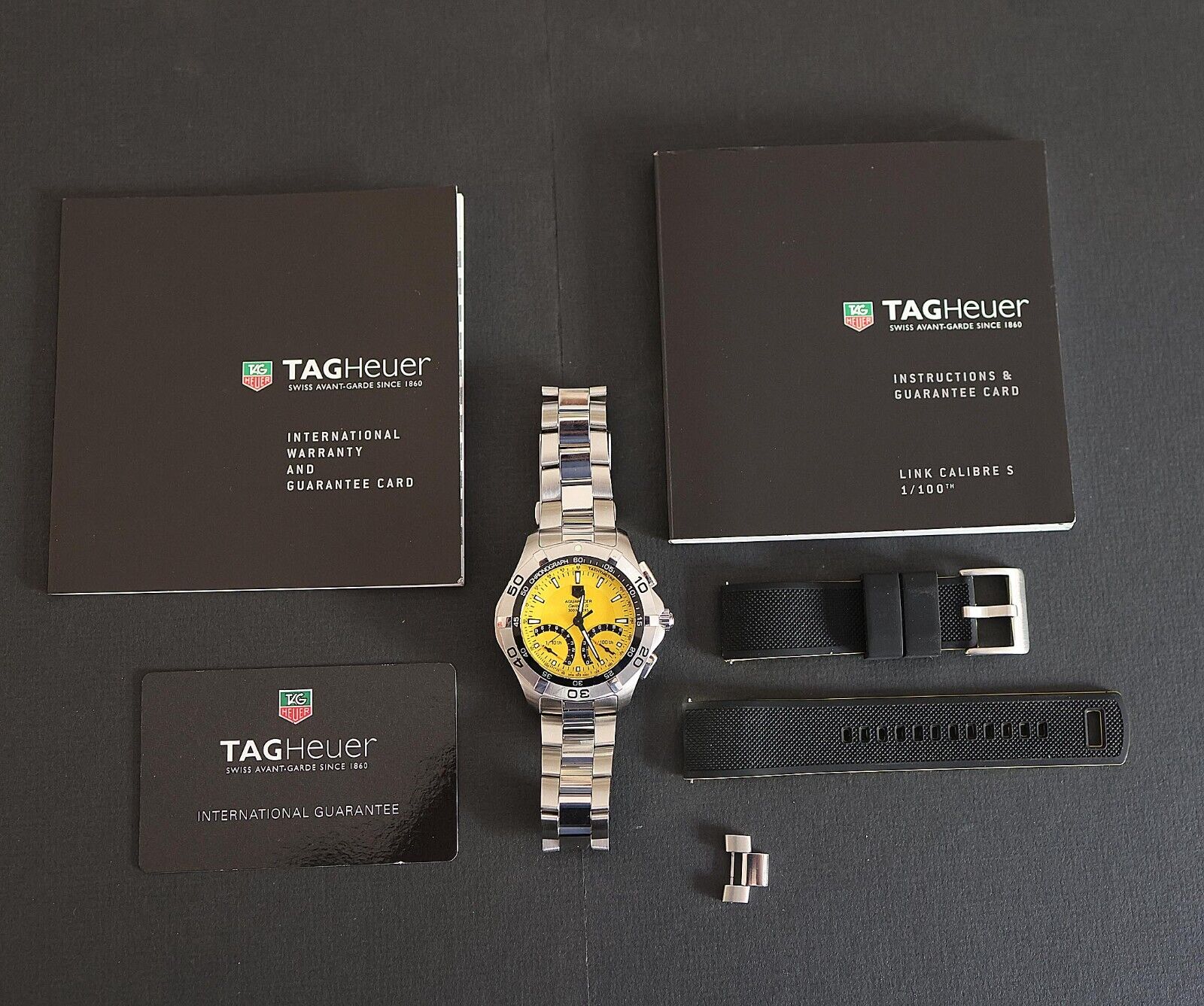 Tag Heuer Aquaracer Calibre S CAF7013.BA0815 Yellow Dial