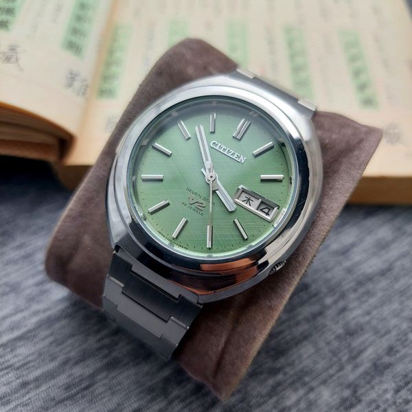[WTS] Citizen Seven Star V2 Matcha Linen Dial 🍵🍃 | 24 Jewels | $250 ...