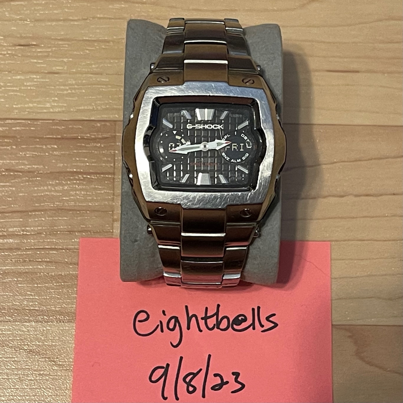 WTS] Casio G-Shock G-011D-1A “The Cube” Black Waffle Dial Steel