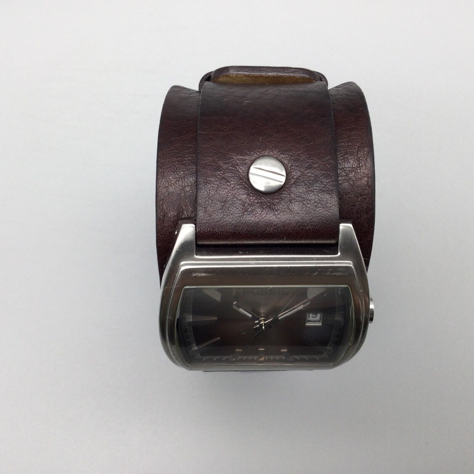 Fossil watch cheap wide leather band