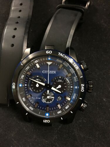 NEEDS REPAIR Citizen Eco Drive Men s Ecosphere Chronograph Watch