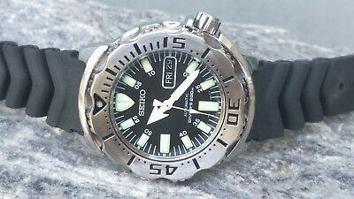 SEIKO DIVER 7S26 0350 SKX779 BLACK MONSTER AUTOMATIC MEN S WATCH