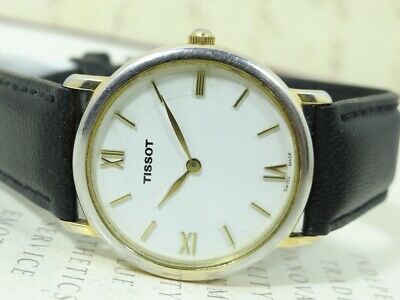 GENUINE VINTAGE TISSOT C275K ROMAN NUMERICAL QUARTZ DATE MEN S