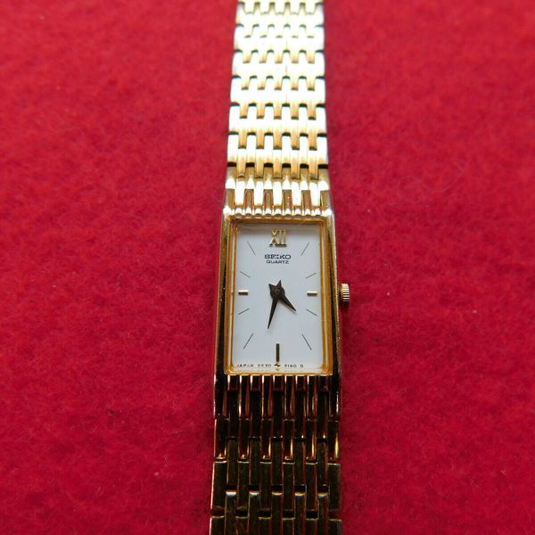 Seiko 2E20-6709 Gold Tone Ladies Watch. New Battery. | WatchCharts