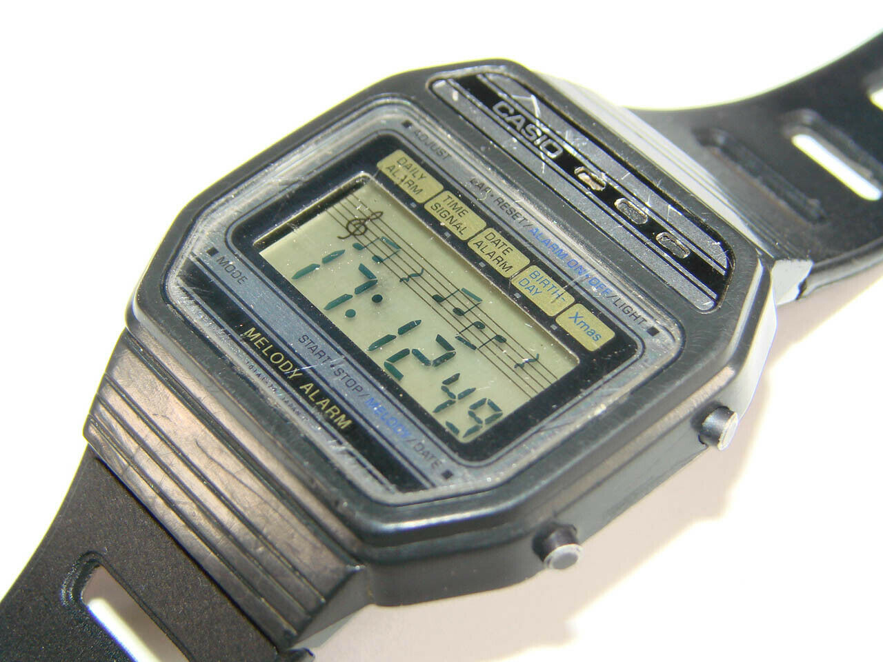 Casio M12 82H108 Melody Alarm Chrono mod. QW-82, 1980 Japan