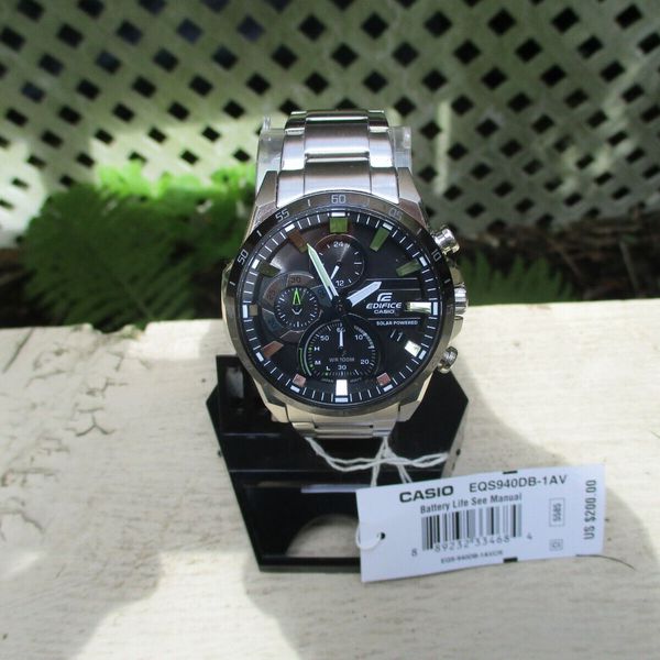 Men's Casio Edifice Solar Powered Chronograph Watch EQS940DB-1A