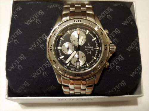 Bulova Marine Star Chronograph watch 96G55 WatchCharts Marketplace