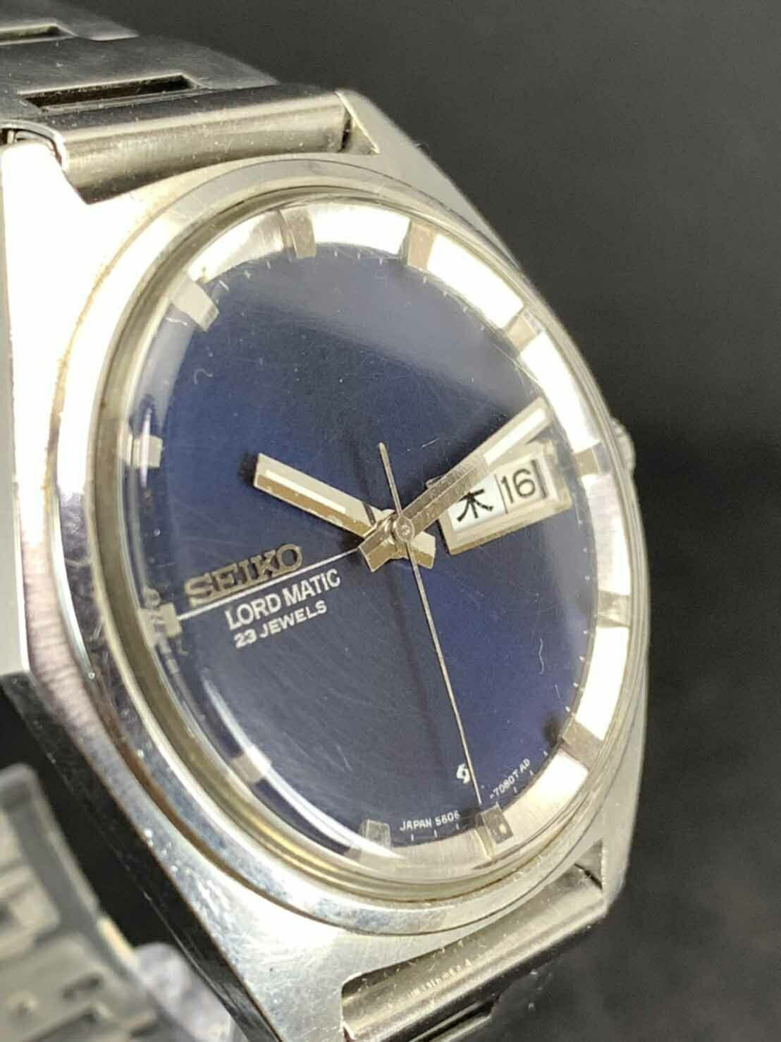 SEIKO LORD MATIC 23 JEWELS 腕時計 5606-7090 | www.bangalegal.com.au