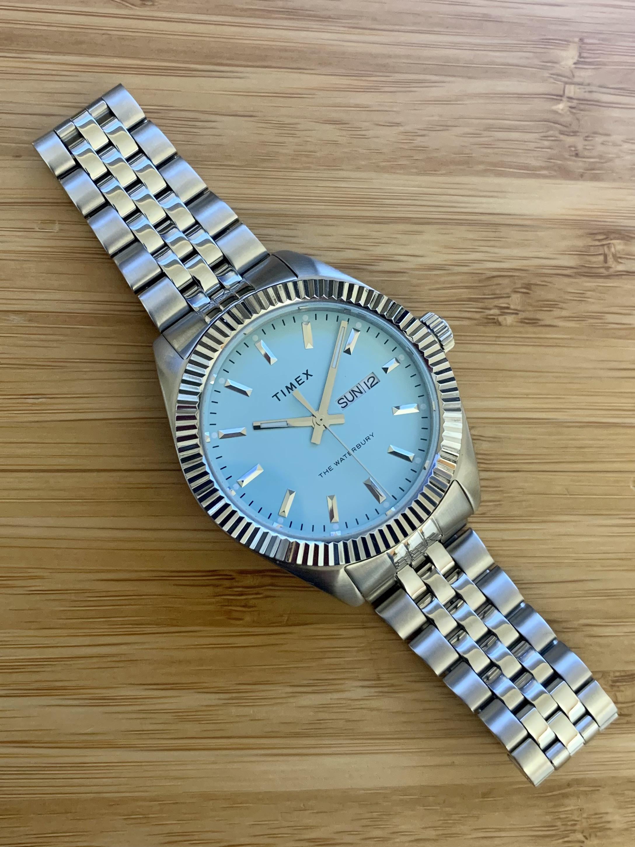 【美品】TIMEX/タイメックス Waterbury Legacy ティファニー WTS] Timex Legacy “Tiffany Blue” 41 mm / $150 shipped