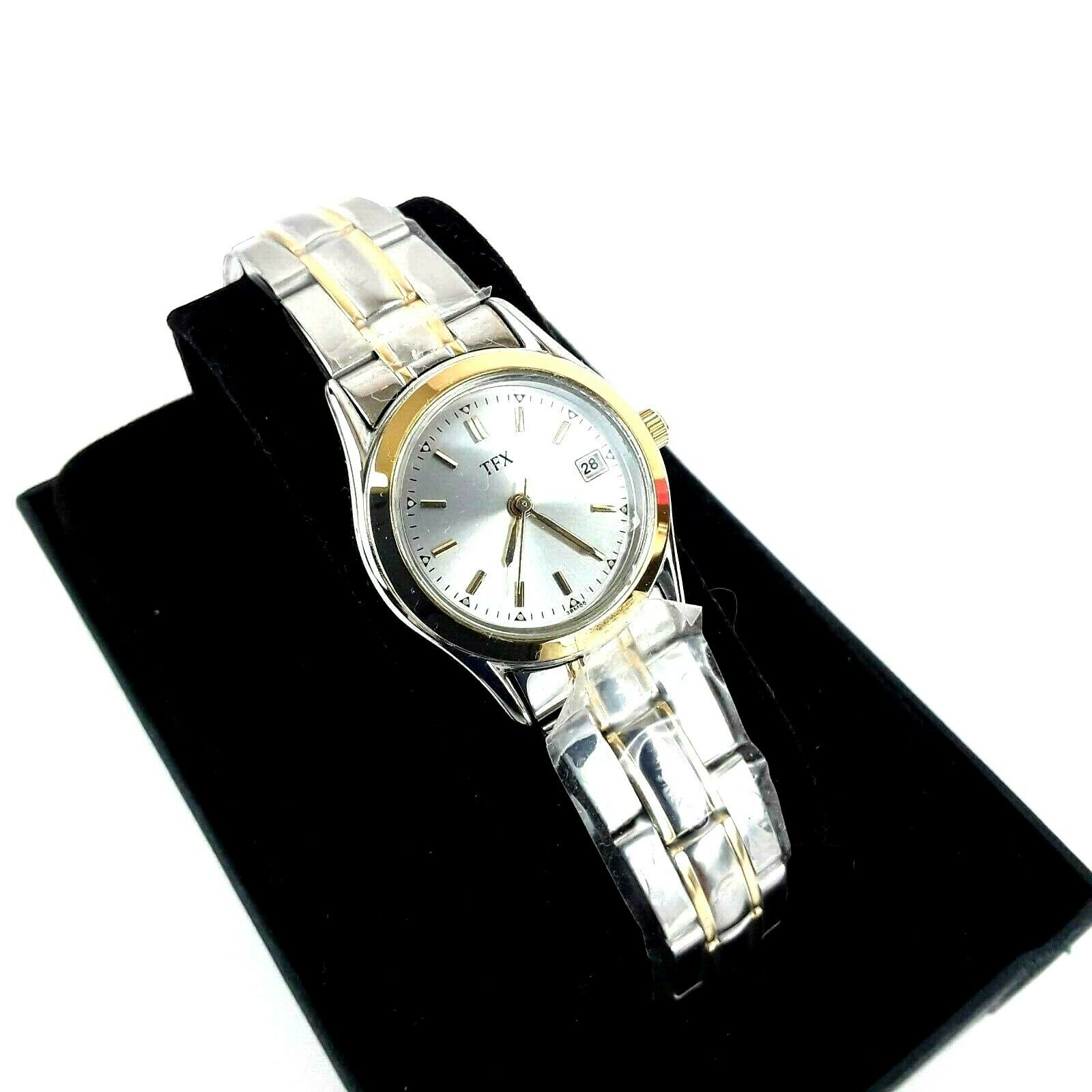 TFX Bulova Watch Women Tank Rectangular Silver Tone White Dial Date New  Battery | WatchCharts Marketplace