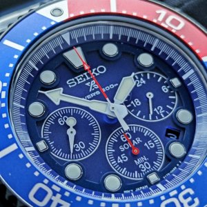 Seiko Prospex Red Blue Bezel Solar Chronograph Men's Watch SSC783 SSC783P1  | WatchCharts