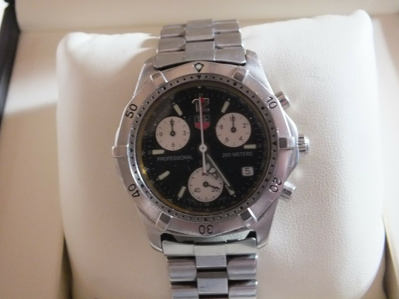 Tag Heuer Professional 200m Chronograph Black Dial 38mm FAA 001