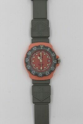 Tag Heuer 360.508 Formula 1 F1 Watch Womens Pink Gray Rubber