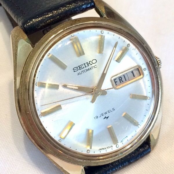 Vintage Seiko Automatic 7006 - 8080 R 19 Jewel Men's Dress Watch ft. Day  Date | WatchCharts
