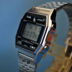 VINTAGE SEIKO/ALBA LCD W309-4210 AO. LITHIUM 7. ALARM/CHRON