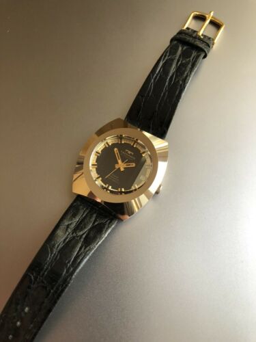 1970s Vintage Technos Gold Deluxe Borazon Automatic Watch