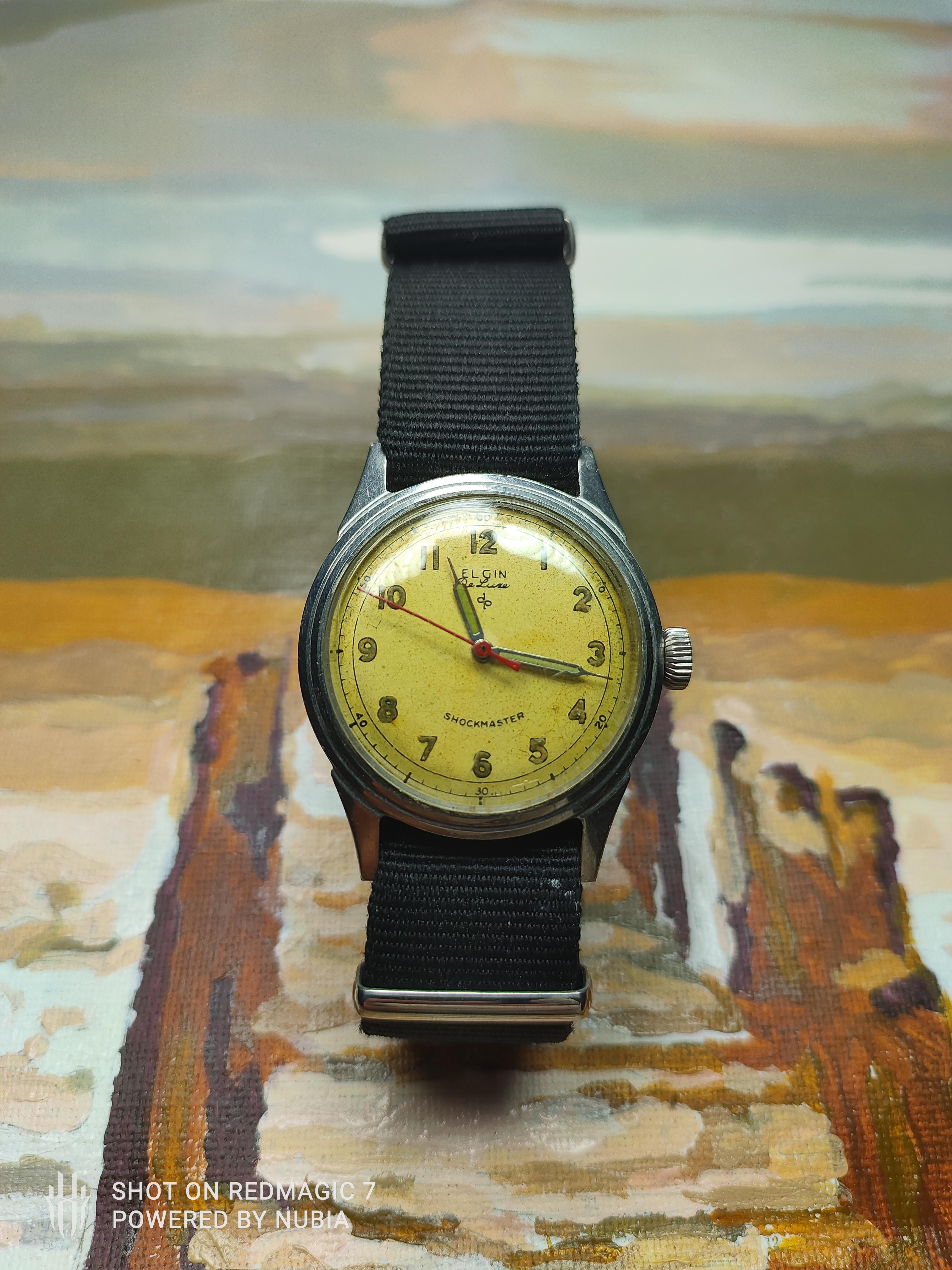 16966円 ELGIN◇40s/VINTAGE/MILITARY WATCH/手巻腕時計