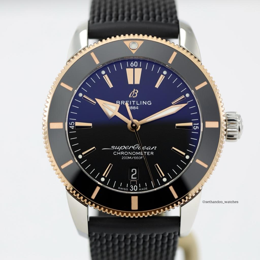 Breitling superocean heritage discount 44 rose gold