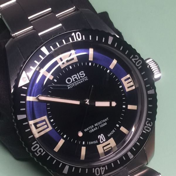 Fs Oris Diver 65 Blueblack Dial Referance 01 733 7707 4035 07 8 20 18 Watchcharts 