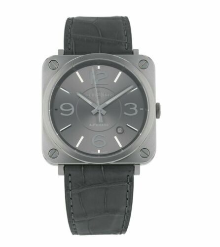 Bell Ross Officer Ruthenium Dial Men s 39mm Automatic Watch