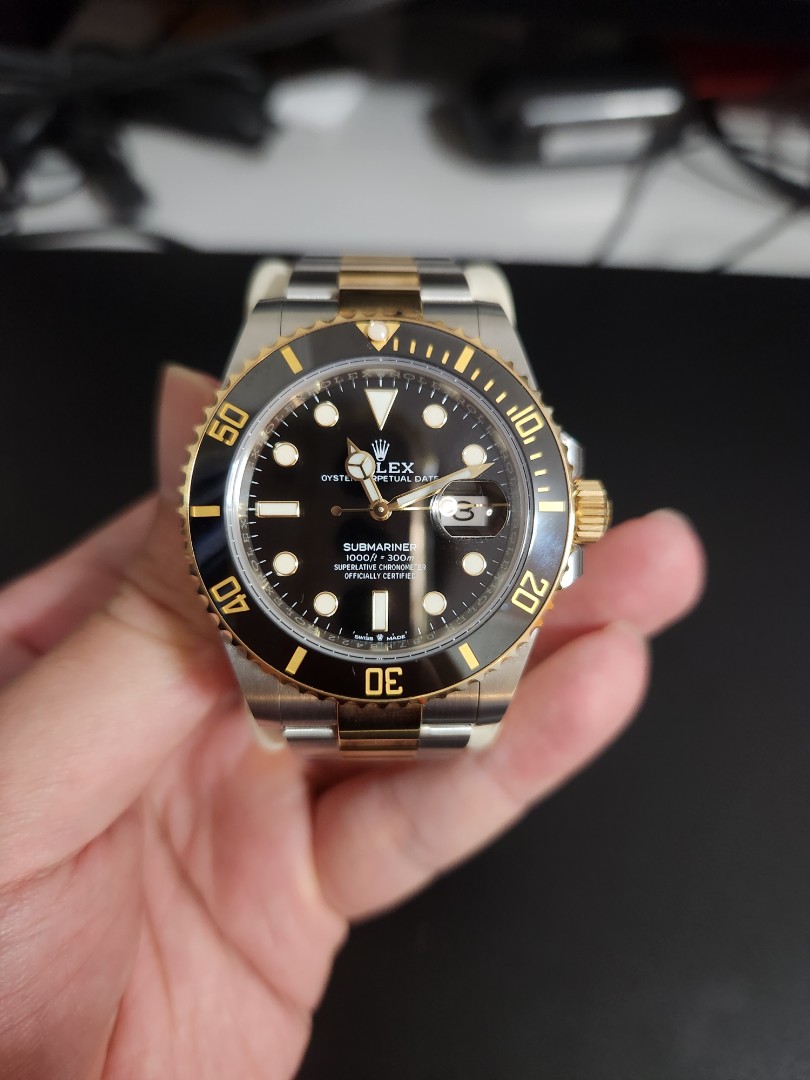 Rolex sub half online gold