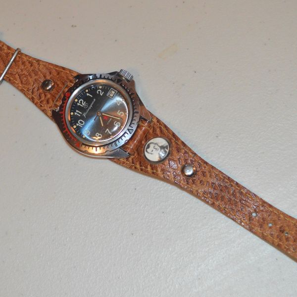 Vostok / Boctok Dive Watch with Original Bund Strap & Yuri Gagarin ...