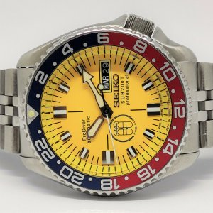 SEIKO DIVER 7S26-0020 SKX007 YELLOW SUB200T PRODIVER MOD AUTOMATIC