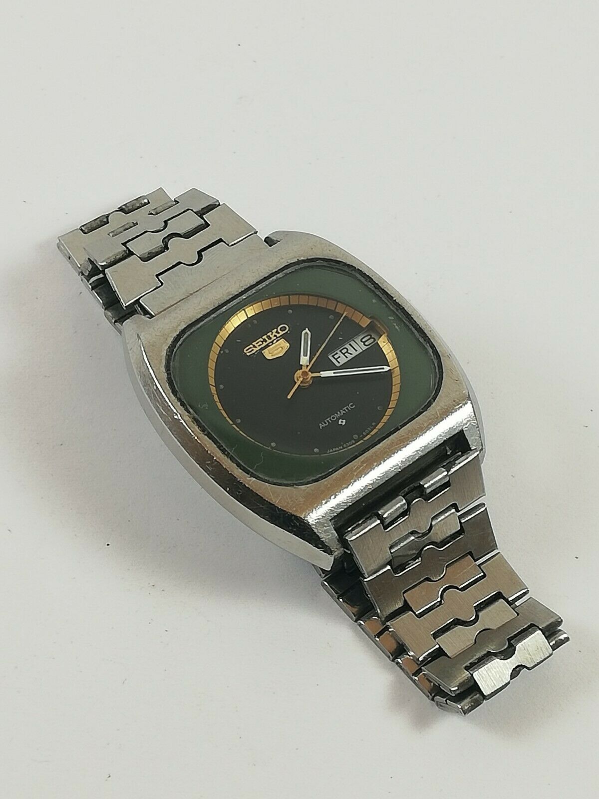 SEIKO5 AUTOMATIC 6309-603A セイコー5 自動巻腕時計 Vintage SEIKO 5 6309-603A Automatic 17 Jewels Japan Watch Runs