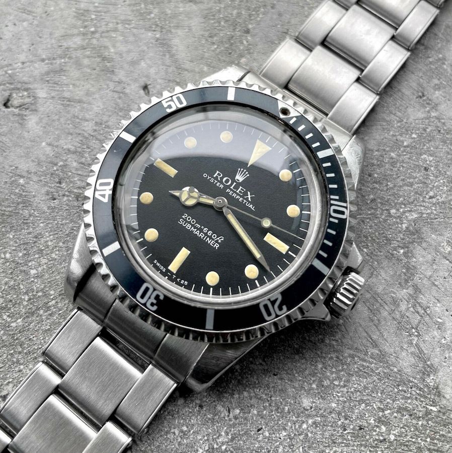 1967 Rolex 5513 Stainless Steel Submariner 7206 Attractive