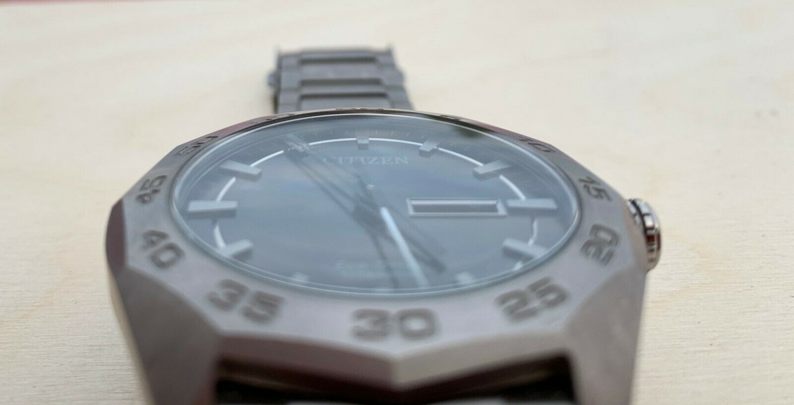 Citizen EcoDrive titanium watch AW0060-54H J800-R007068 