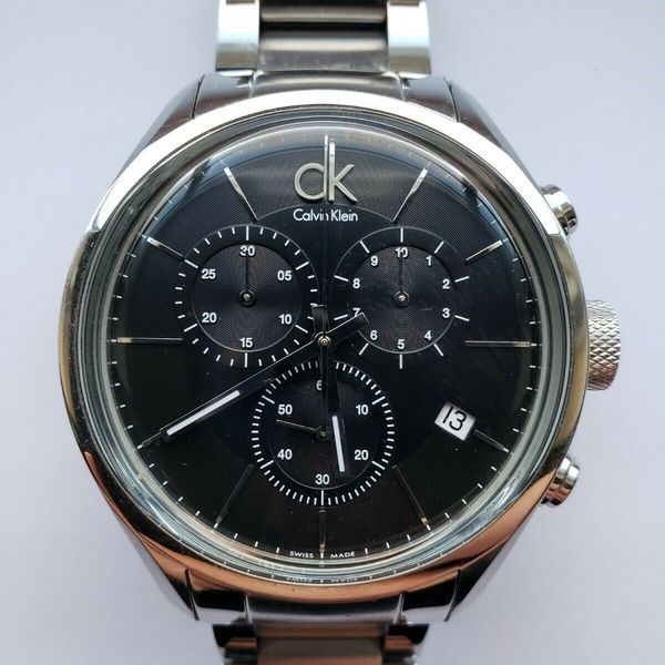 Calvin Klein Swiss Quartz Chronograph Black Men's Watch - k2h 271