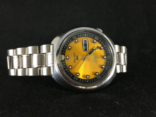 1969 RARE VINTAGE SEIKO SPORT 5 Automatic Gold Sushi Roll Divers