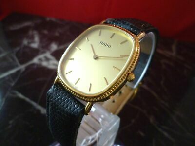 BEAUTIFUL!! RADO 204.3610.2 MEN'S GOLD QUARTZ VINTAGE SWISS WATCH